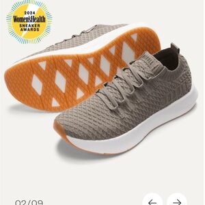 NOBULL Gray Athletic Shoes with White and Orange Accents